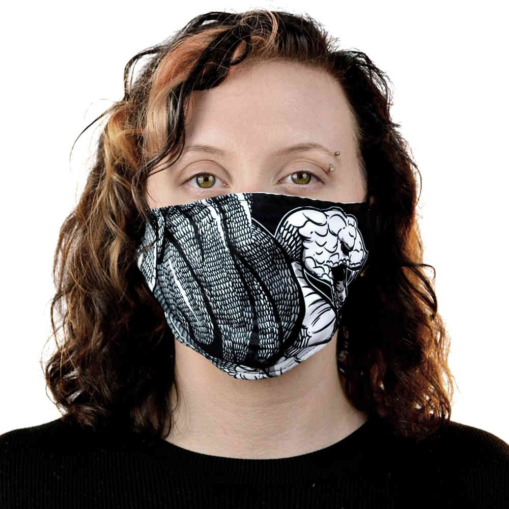 Heartless - COILED SNAKE Maske - Schutzmaske - Schwarz